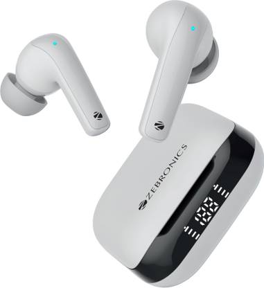 ZEBRONICS Zeb-Pods K2, Upto 40H Backup, Dual EQ Mode,Quad Mic ENC, 40ms Low Latency Gaming Bluetooth without Mic