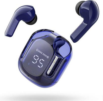 U.R.M. Enterprises T12 Max Crystal Wireless Earbuds, Bluetooth Headphones with ENC Noise Canceling Bluetooth