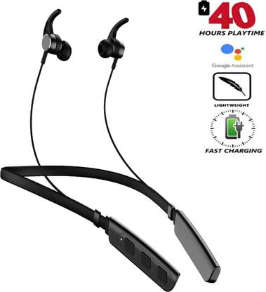 BAGATELLE Bluetooth 5.0 Neckband, IPX-6 , Up to 30 Hours Playtime, Magnetic Earbuds Bluetooth Gaming