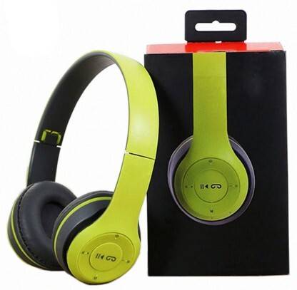ब्लू सीड Wireless Headphones with Stereo Memory Card Support ब्लूटूथ और वायर्ड हेडसेट बिना माइक