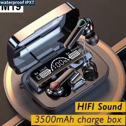 Bydye HA11 M19_ ULTRA Earbuds Upto 48 HoursBluetooth 5.4Wireless Earbuds (PACK OF 1) Bluetooth