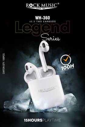 otoobest Rock Music 360 Dopebass Bluetooth earbuds| 15hrs Playtime, quick charge, BT 5.0 Bluetooth