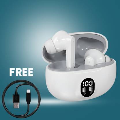 Gripzo Earbuds 12 hours playtime bluetooth wireless headphones With Free data cable Bluetooth Gaming
