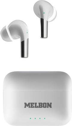 Melbon Fusion XII White Wireless Earbuds with Deep Bass & Long Battery Life Bluetooth Bluetooth