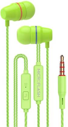 Microflash Clear Hi-Fi Sound, Deep Bass, Headphones, Earphones Wired