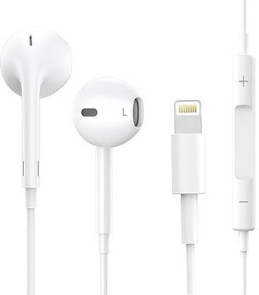Vntex Lightning Earphones With High Bass&Vol Control for iPhone14,13,12,11,XR,XS,X,8,7 Wired