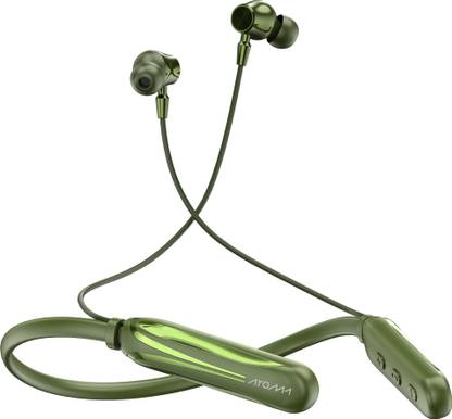 Aroma NB119 Drive Upto 100H Playtime*, Magnetic On/Off, ENC, Voice Changer Neckband Bluetooth
