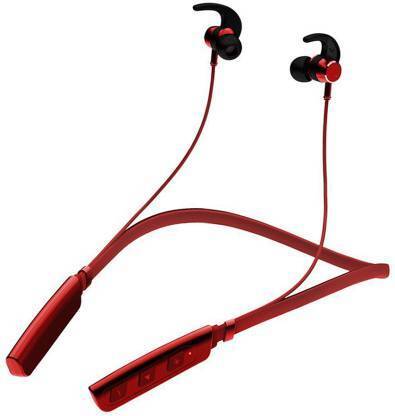 ZWOLLEX MI-271 Latest Headphones Neckband Music Time Battery Backup 24 Hours (Red) Bluetooth
