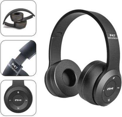 GUGGU QU-929 P47 Headset Super Extra Bass Bluetooth Headset (Furious On the Ear) Bluetooth