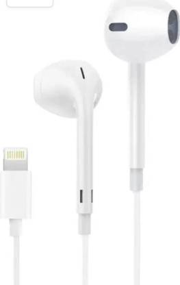 Gadget Zone Lightning Wired Headset (White, In the Ear) Wired