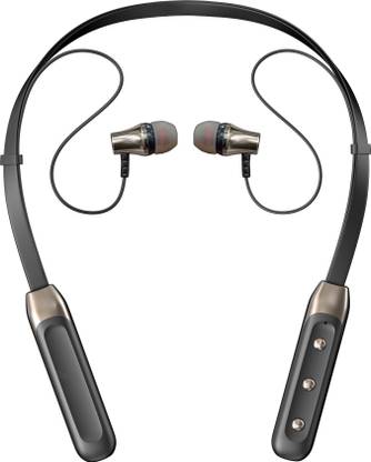 AMUSING flexible Neckband with Mic, 10Mm Dynamic Drivers with Passive Noice Isolation Bluetooth