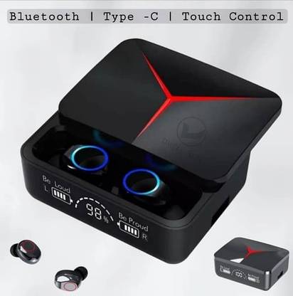TRUETAG TWS M90 Bluetoth Headphones with Charging Display 140H Playtime Noise Cancelling Bluetooth