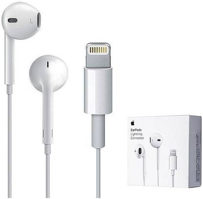 Muvit Lightning Wired Earphone [MFi Certified] Built-in Mic-iPhone 14/13/12/11 Wired