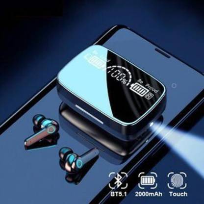 Kabeer enterprises M19 TWS Bluetooth 5.1 Wireless Earbuds With 2000 mAh Power Bank Bluetooth Headset