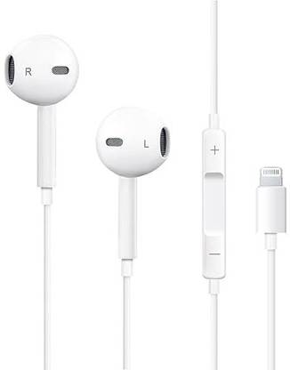 Vntex iPhone wired Earphone Built-in Mic, Mfi Certified earphones Wired Headset Wired