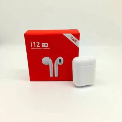 WOLF MAGIC I12 TWS Earbuds with Bluetooth 5.1,Stereo Audio, with Mic,Type-C Fast Charging Bluetooth Gaming