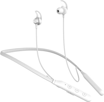 TecSox Tecband Pulse 300 Wireless Neckband|40H Playback| IPX 4 | Boom Bass [White] Bluetooth