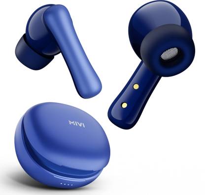 Mivi Duopods I2, 45Hrs Playtime, HD Call, Fast Charging, IPX4, Low Latency, 5.3v Bluetooth