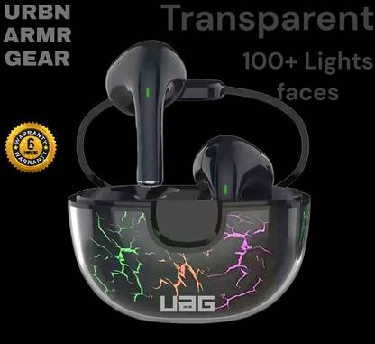URBN ARMR GEAR URBN_ARMR_GEAR (UAG) Transparent 100+ light faces Turely Airdopes Bluetooth