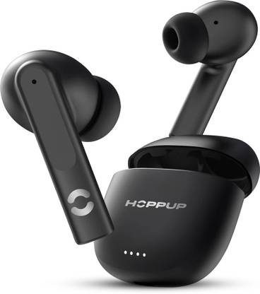 HOPPUP AirDoze Q50 Earbuds with Quad Mic ENC, 50H Playtime, v5.3 & Rage Mode Bluetooth