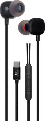 PHONOKART 4C Type C Wired Headset With Mic (Black) Wired