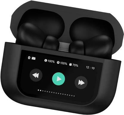 Ozlre A8 PRO LCD True Wireless Noise Cancelling Earbuds, 6-Mic, Smart LCD Display Bluetooth Gaming