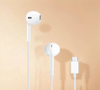 WATTBOY Type C wired Earphones with Super Bass Quality for i-Phone15 & 16 Wired