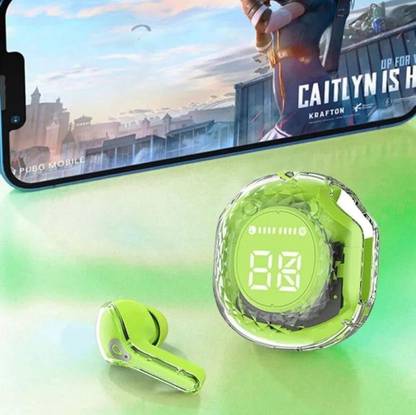 BOTIFY Ultrapods Pro Max Transparent Green Trending Truely wireless bluetooth BC 47 Bluetooth
