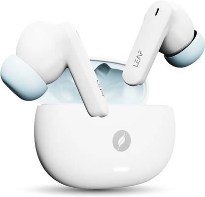 Leaf Buds X334 True Wireless, AI SOUND App, 40H Playtime, 10mm Driver, IPX5, BT v5.4 Bluetooth
