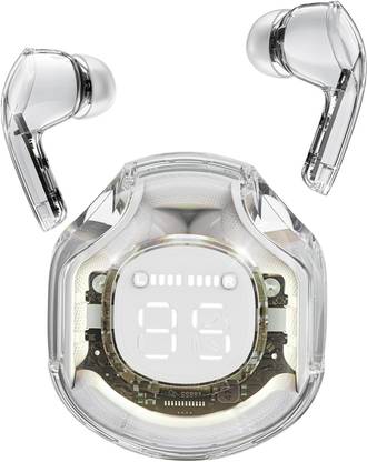 Highbass Airpods 48H Playtime Fast Charging, Pro+ Calling IPX5 Water Resistant Bluetooth Headset