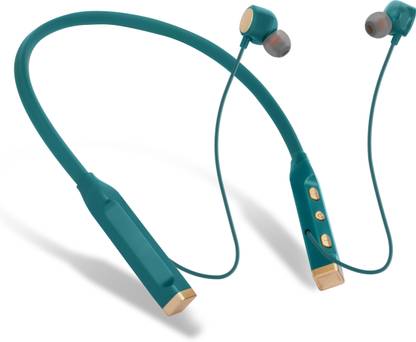 TEQIR TQ-19 Shera 36 Hour Playtime Bluetooth Headphone Neckband Earphone (GREEN4) Bluetooth