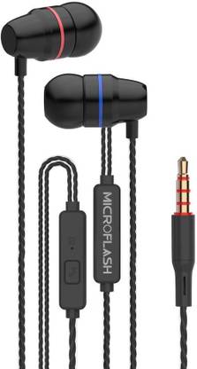 Microflash Clear Hi-Fi Sound, Deep Bass, Headphones, Earphones Wired