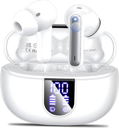 WEROX Bullets 346 TWS Earbuds with 50 HRS Playtime,(50ms Low Latency), Bluetooth v5.3 Bluetooth Gaming