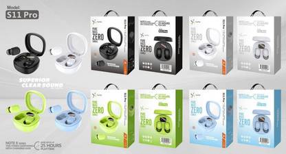 Anvimart S11 Pro LED Power Display Crystal in-Ear Earbuds Charging Case Bluetooth without Mic