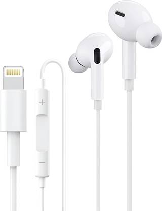 Muvit Wired Stereo Sound Lightning Earphones with Volume Control and Mic Wired