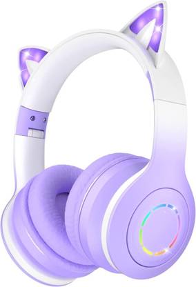 DAEMON Kids Bluetooth Headphones for Girls ,Foldable Headset with Microphone Bluetooth & Wired