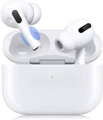 Alfanso Earbud White, With (Wireless Charging Case) Bluetooth Headset Bluetooth
