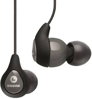 Shure SE112 Earphone, Gray (SE112-GR-A) Wired without Mic