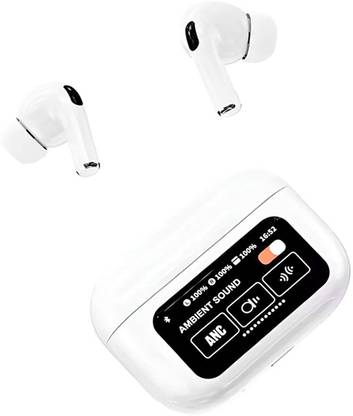 Brolan Wireless Earphone Charging Case with Touch Screen display Earbuds waterproof Bluetooth Gaming