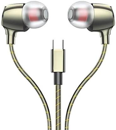 DRUMSTONE Type-C Magnetic Wired Earphones with Advanced Noise Reduction & Bass Boost Wired without Mic