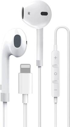 MARS iPhone earphones with lightning cable iPhone Earphone (Volume Control With Mic) Wired