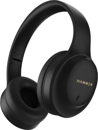Hammer Vibe ENC Bluetooth Headphone, 40mm Driver, Dual Pairing, 50hrs Playtime Bluetooth & Wired