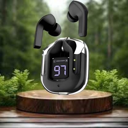Clairbell Earbuds Max UltraPods Transparent Charging Case With LED Digital Display K16 Bluetooth