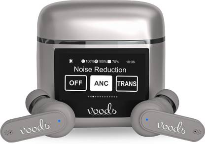 Voods V airbuds - Ultra Touch Screen TWS Earbuds 10min Charge- 90min Playback Bluetooth