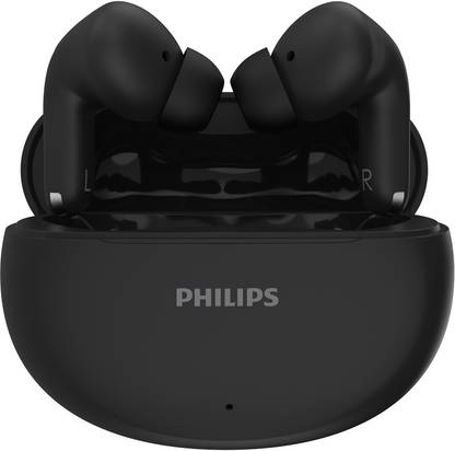 PHILIPS TAT1269BK In-Ear Earbuds, 13mm Drivers, 40H, IPX5, BT 5.4, Touch/Voice Controls Bluetooth  (Black, True Wireless)