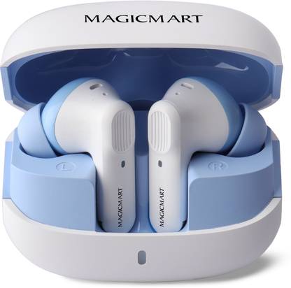 MAGICMART Wireless Gaming X-pods Tws, 40hr Playback, Dual Pairing 4 Mic ENC, Bluetooth