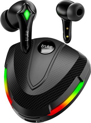 truke BTG Storm Earbuds with 40ms Low Latency, 50H Playtime, ENC, 13mm Drivers Bluetooth Gaming Headset  (Black, True Wireless)