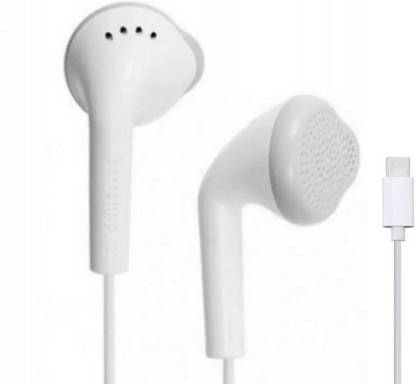 SSVOCATIONPOINT Heavy Wired Type C Good Sound Earphone, Headset 1.2M (White01, In the Ear) Wired