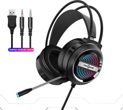 Callmate Xtreme Pro Gaming USB Headphone with 3.5mm for PS4/5 Xbox Wired Gaming Headset