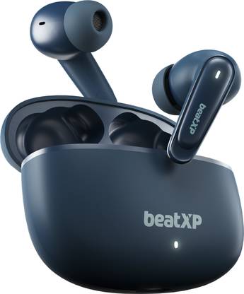 beatXP Wave XPods with 50H Playtime, Quad Mic ENC, Gaming Mode, BT 5.3 Wireless Earbuds Bluetooth